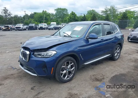2022 BMW X3 xDrive30I из США, поврежденный, VIN 5UX53DP04N9J98450